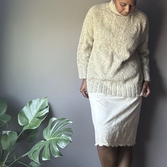 Vintage Wonder Maid Half Slip Pink Womens L 100% Antron Lace Slit Non Cling USA - Picture 3 of 10